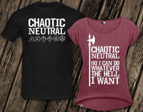 chaotic neutral shirts